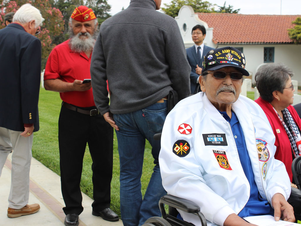 Veteran seated in audience