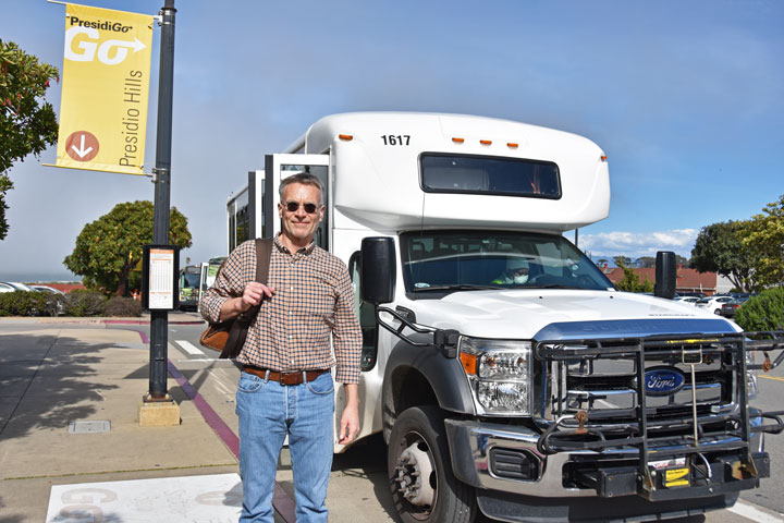 Jeff in front of shuttle