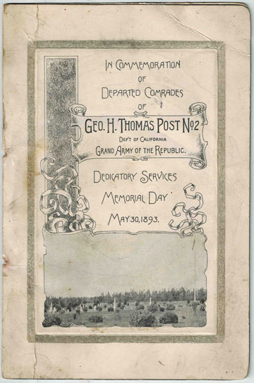 Memorial Day Program Cover