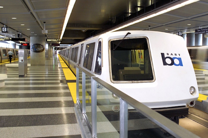 BART Train at station